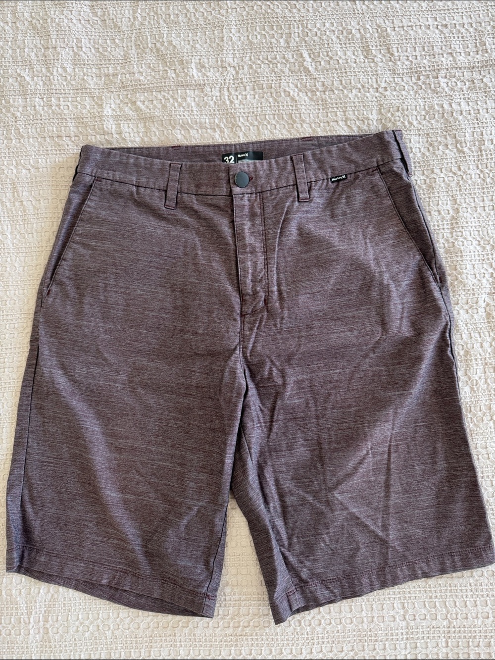 Men's Maroon Performance Stretch Shorts